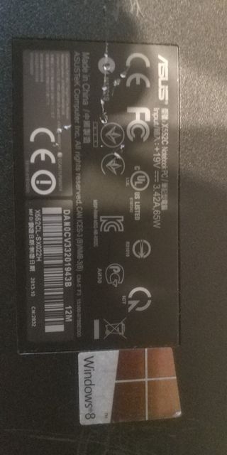 Portatil ASUS X552CL-SX022H -NO ENCIENDE