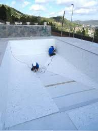 Montaje de laminas armadas para piscinas