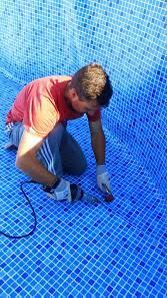 Montaje de laminas armadas para piscinas