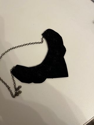 Collar negro abalorios 