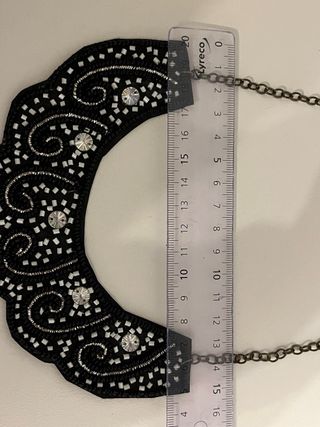 Collar negro abalorios 