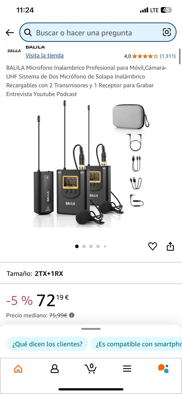 Micrófono Inalámbrico Balila