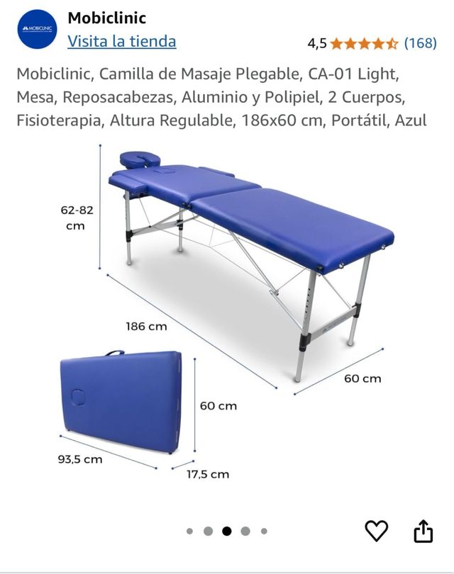 Camiñla de masajes MOBICLINIC