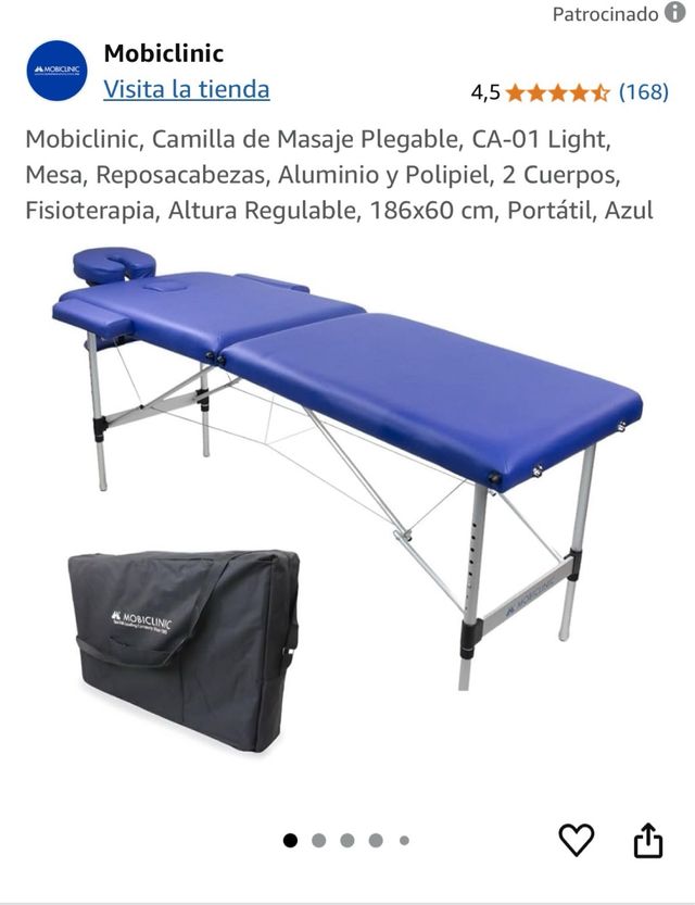 Camiñla de masajes MOBICLINIC