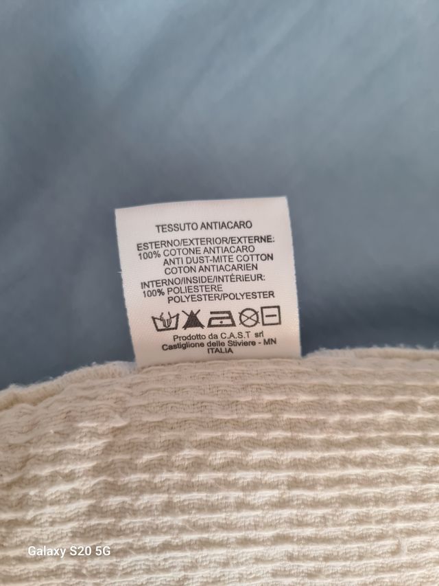 Cuscino neonato basso antiacaro