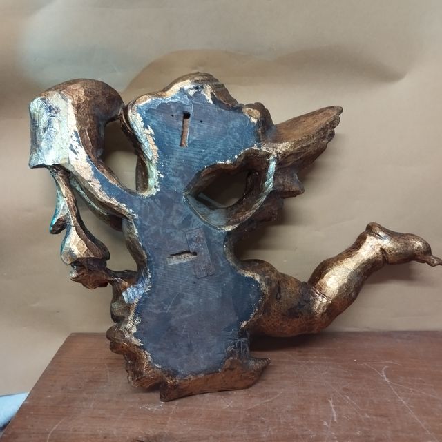 Pareja de querubines de madera - Principios s XIX