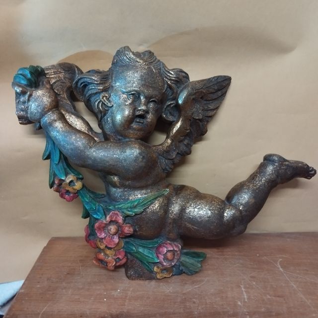 Pareja de querubines de madera - Principios s XIX