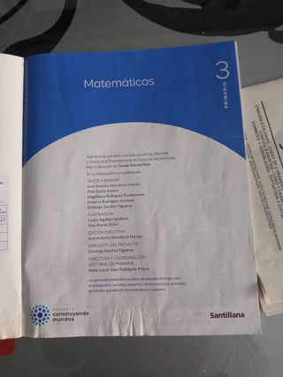 Libro de Santillana 3 trimestre