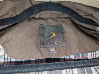 Gabardina chaqueta marrón Gore Tex t48