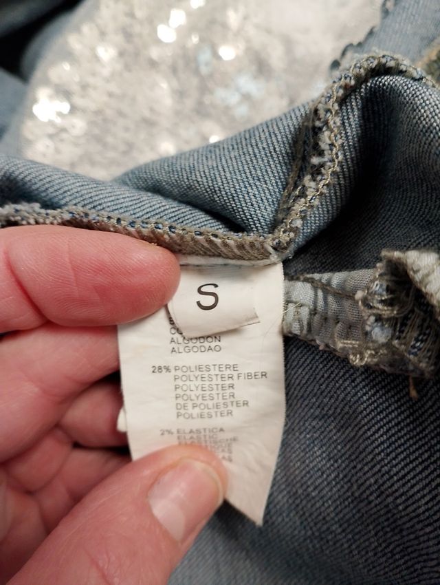 Cazadora vaquera con alas