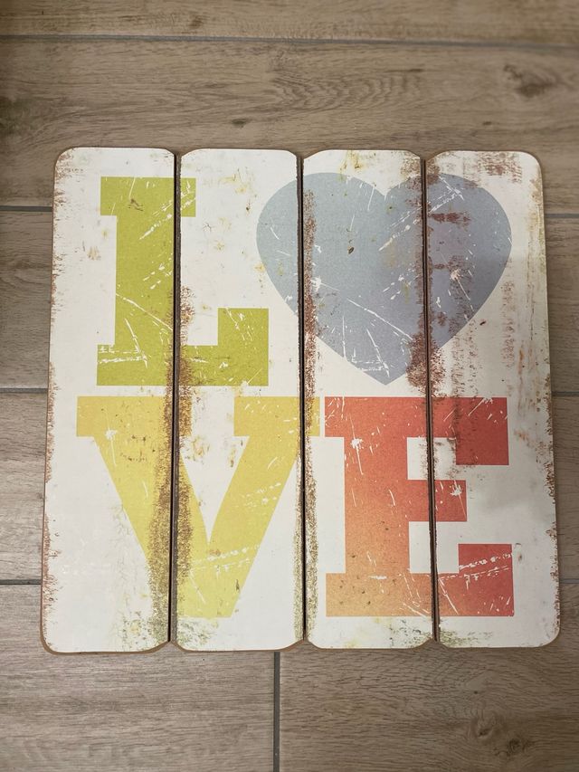 Quadro scritta Love