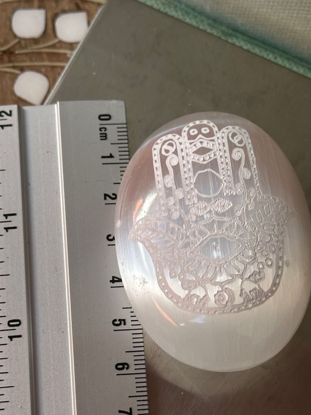 Palm stone Selenite