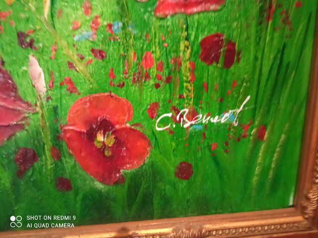 Cuadros Florales marcos dorados