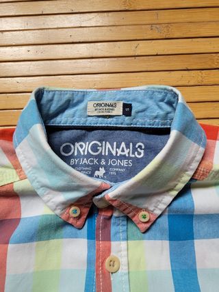 Camisa de cuadros multicolor de Jack Jonesi