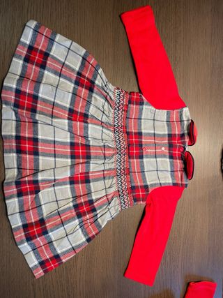 Set giacca e vestito in tartan