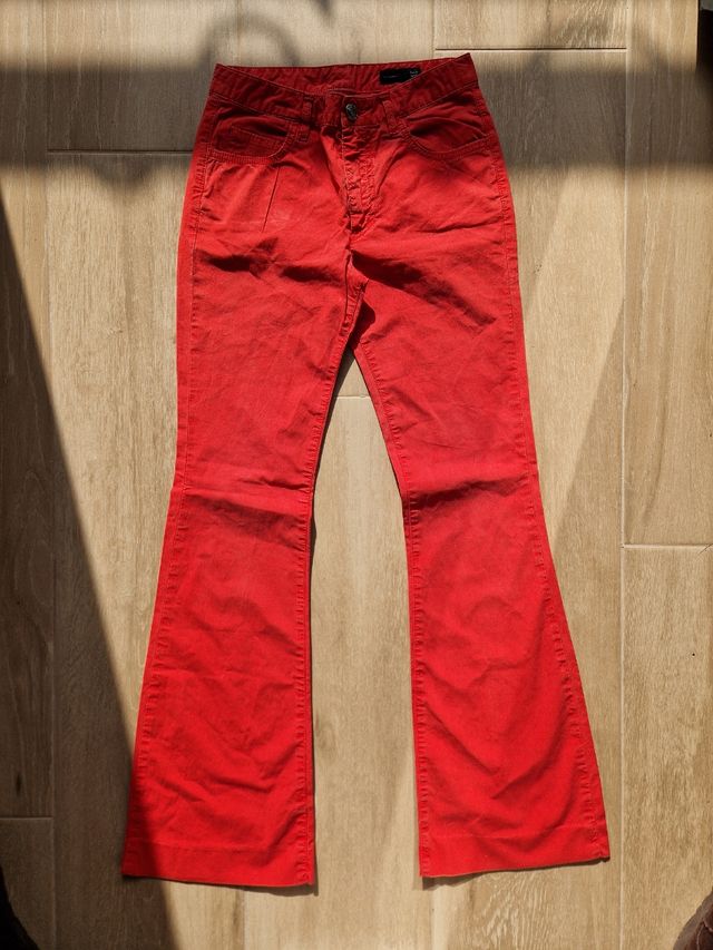 Pantaloni a zampa GAS vintage donna Tg S