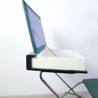 Pupitre vintage mesa escolar individual retro