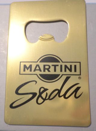 Apribottiglie MARTINI & SODA,usato,dorato