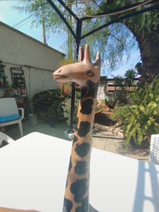 Statua in legno Giraffa
