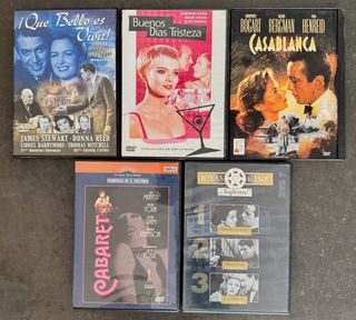 Lote de 5 películas clásicas en DVD