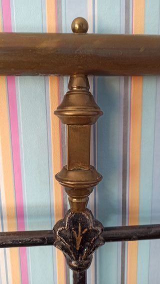 CABECERO HIERRO FORJADO Y LATÓN