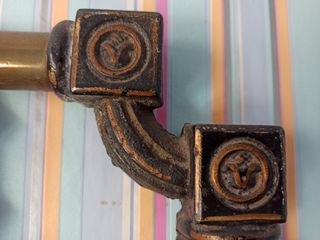 CABECERO HIERRO FORJADO Y LATÓN