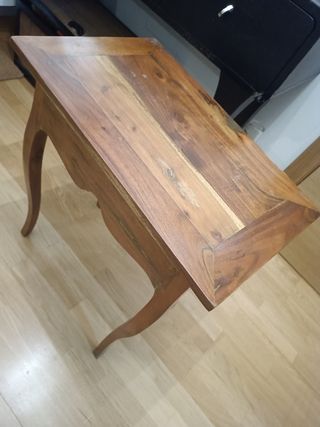 Mesa escritorio francesa de madera antigua