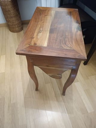 Mesa escritorio francesa de madera antigua