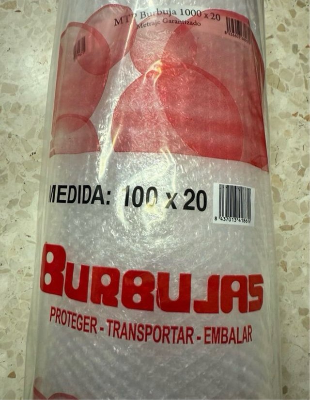 Rollo de Papel de burbujas 20 metros x 1 metro