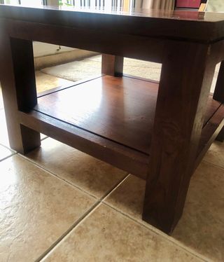Mesa auxiliar madera teca