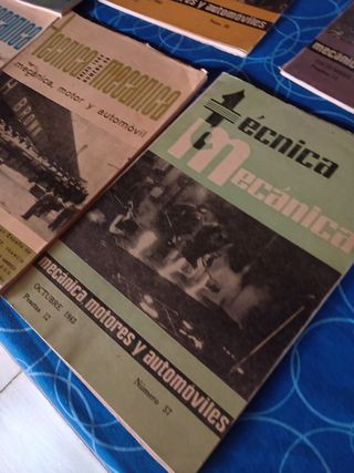 6 revistas técnica mecánica año 63,64