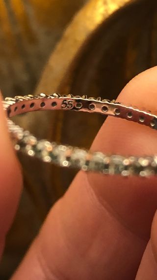 Anillo Swarovski plateado con circonitas