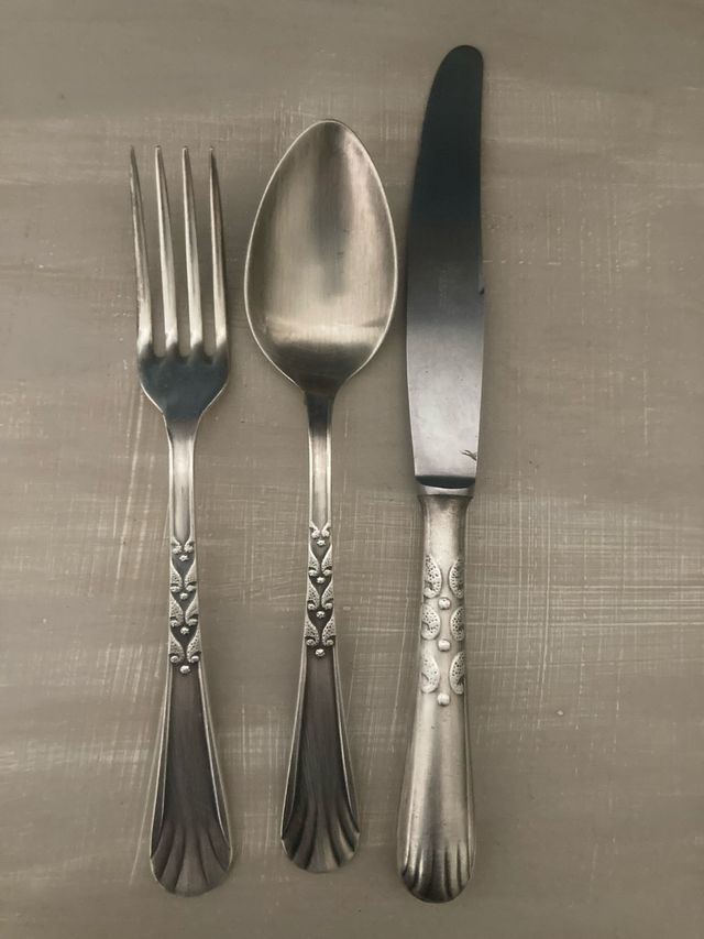 Cubiertos de plata antiguos