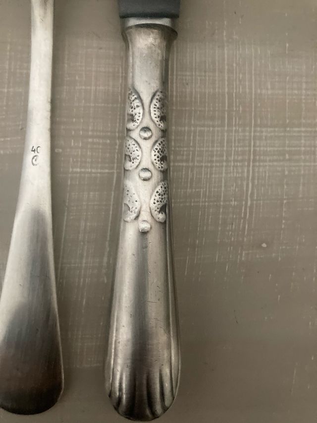 Cubiertos de plata antiguos