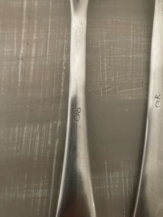 Cubiertos de plata antiguos