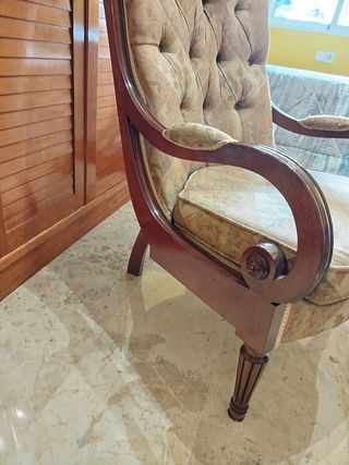 Sofá Isabelino y sillón 