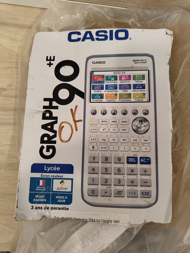Calculadora Casio graph 90masE