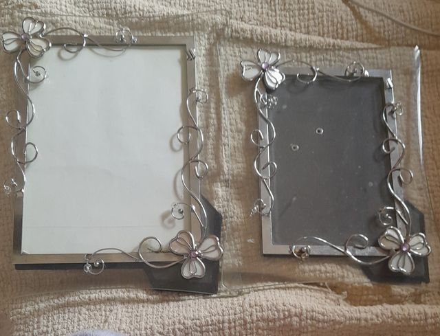 Marcos de foto de cristal y decorados