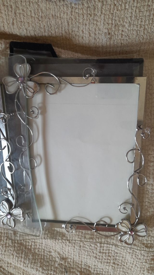 Marcos de foto de cristal y decorados