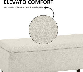 Panca Fondoletto con Vano Contenitore da 47L, Panc