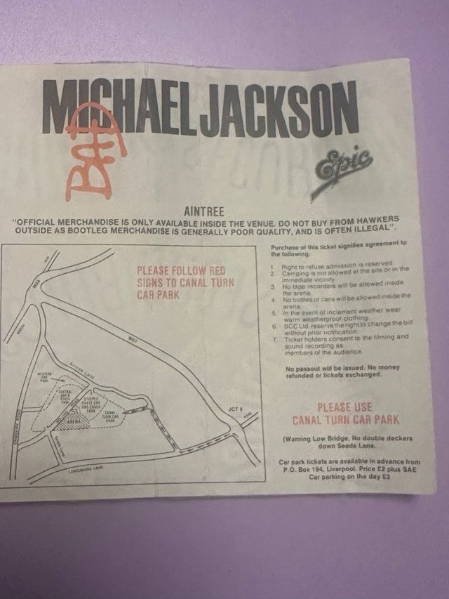 Entrada Michael Jackson