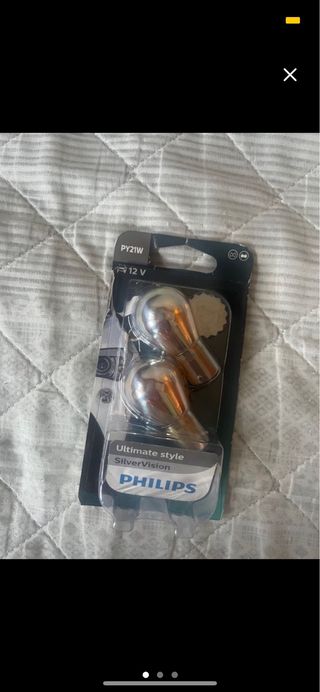 Bombillas intermitentes efecto plateado philips 