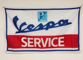 Bandiera Vespa Service Piaggio 90 x 150