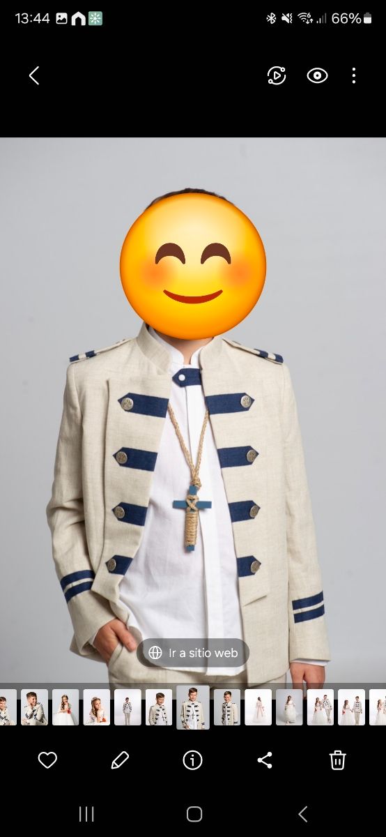 Traje comunión niño