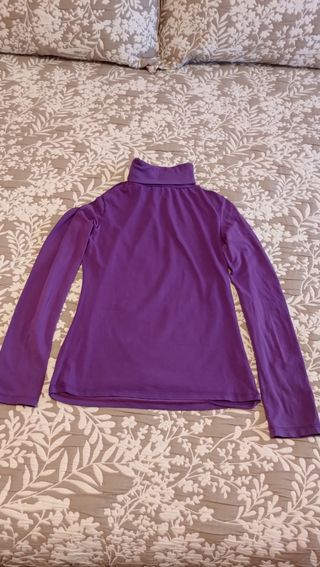 Suéter y chaleco inglés morado