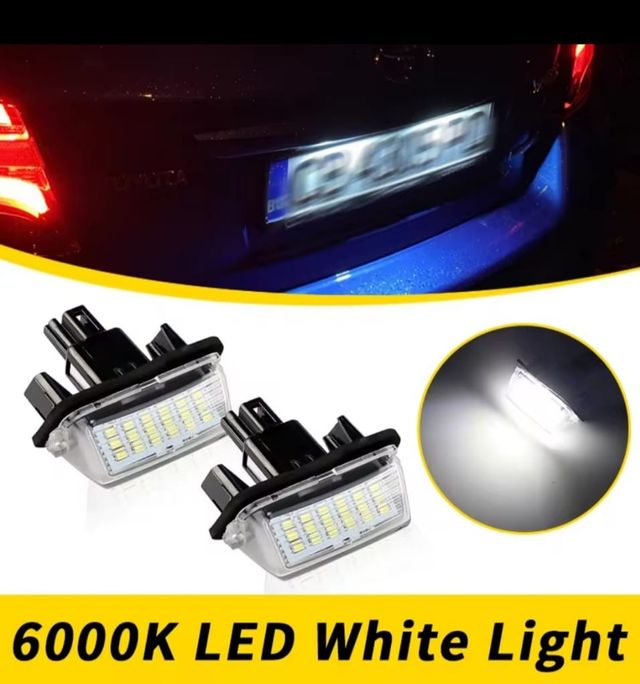 Luzes de matricula novas