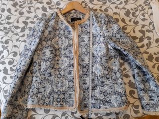 Chaqueta azul de Mango tipo Chanel tallaM