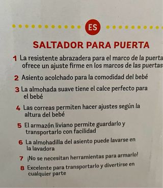 Saltador de puerta bebe. Bright Starts