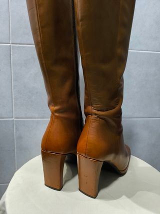Botas altas mujer piel