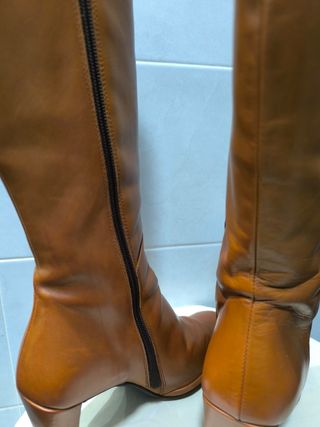 Botas altas mujer piel